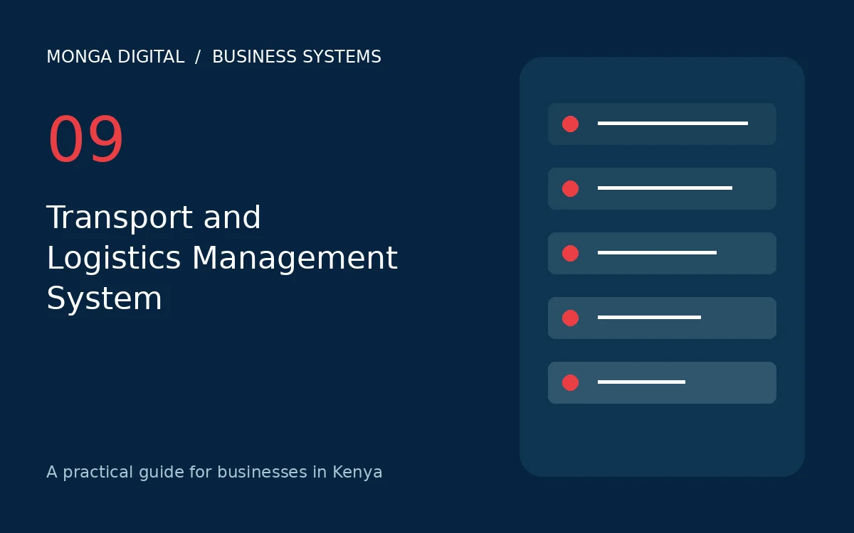 Transport and Logistics Management System buying guide for organisations in Kenya