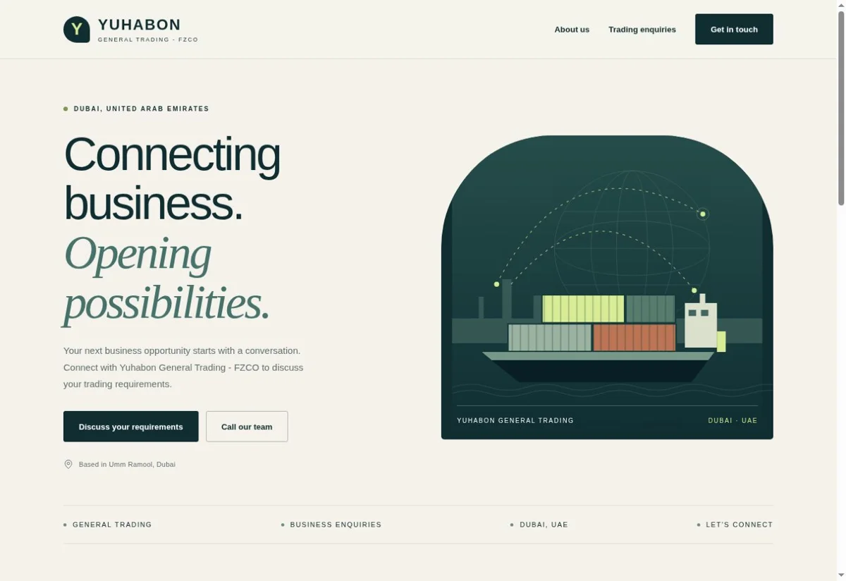 Yuhabon website homepage screenshot